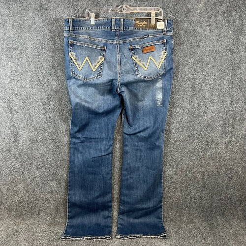 Wrangler Retro Women's Mae Mid Rise Stretch Boot Cut Jeans Size W19 L34 NWT - Picture 6 of 17