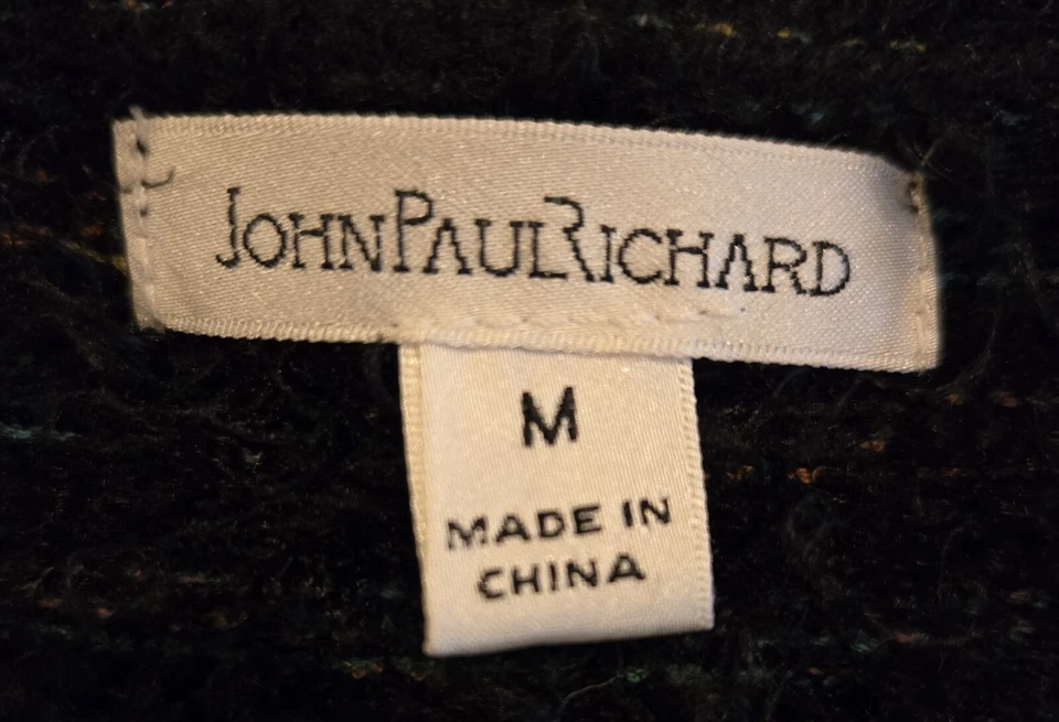 JOHN PAUL RICHARD Mujer M Suéter Rayas Pullover Manga Larga Suave Foto 2 de 4