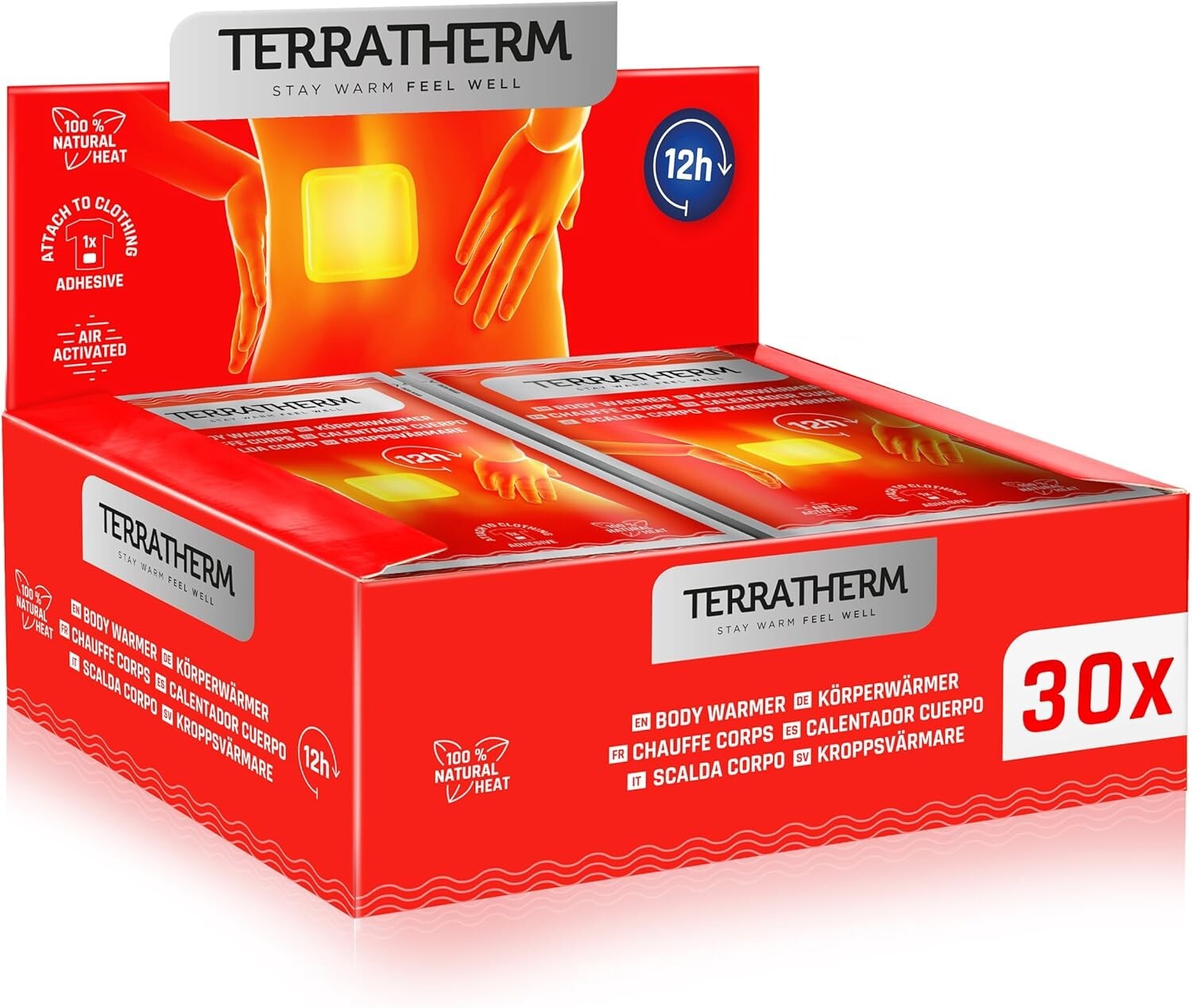 Patch chauffant dos nuque et épaules XL avec diffusion de chaleur 12h