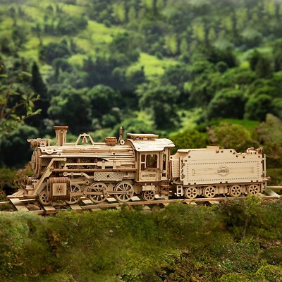 ROKR Prime Dampf Express Zug 3D Holz Puzzle Modell Kit Geschenk für Erwachsene