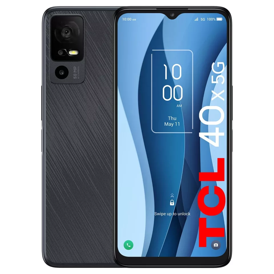 TCL 40 X 5G 64GB T609M 50MP 5000 mAh Factory Unlocked AI Cell Phone Open Box