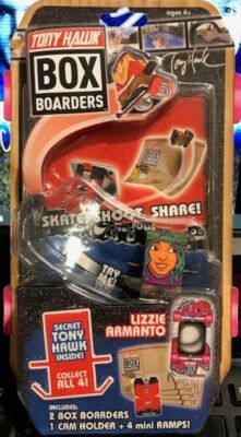 Tony Hawk Box Boarders Lizzie Armanto Plus 1 Secret Tony Hawk & 4 Trick Ramps