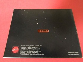 HOGAN'S ALLEY FRENCH /ENG Instruction Manual - no game .... NES Nintendo