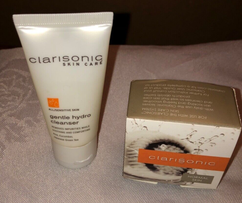 2 Clarisonic Cleansers Nourishing Care & Gentle Hydro 1 fl. oz + Brush Head NEW - Picture 7 of 9