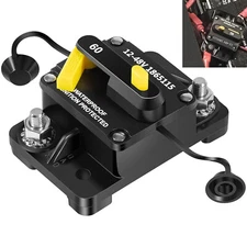 MKR-27 60 AMP Circuit Breaker 1865115 w/ 1/4" Studs & Protective Insulator