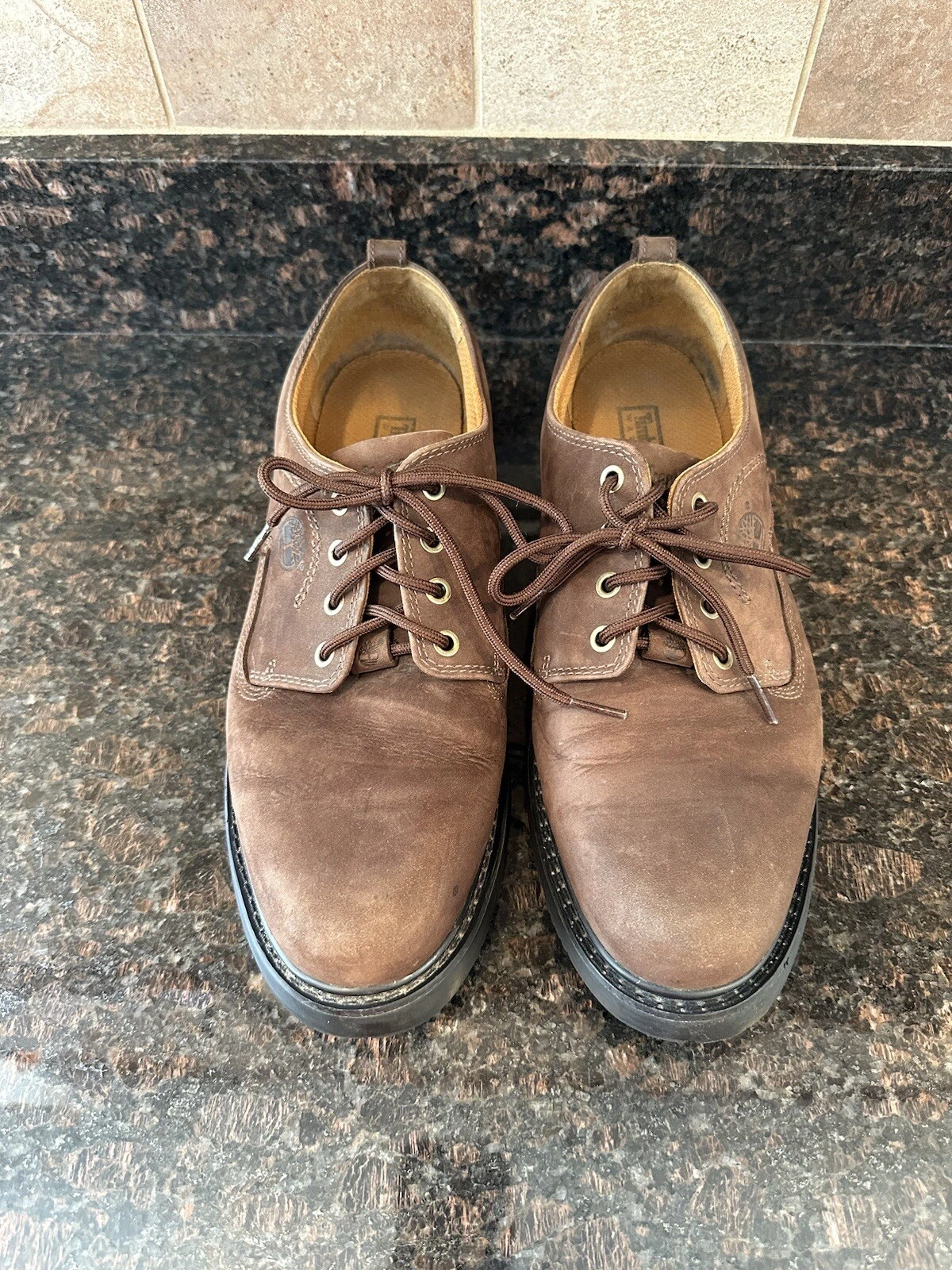 Scarpe Oxford impermeabili Timberland da uomo Stormbuck taglia 12 pelle 95503 marroni