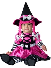 Child's Cute Pink Wee Witch Baby Costume Small 6-12 Months