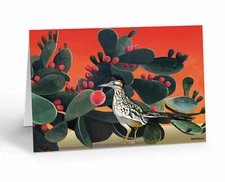 Holiday Road Runner Desert Christmas Card - Western Christmas Cards - 40051