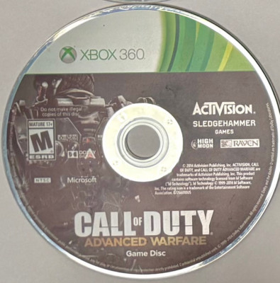 Call of Duty Advanced Warfare Microsoft Xbox 360 - Two Disc Only