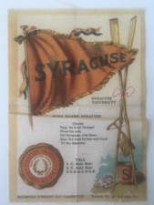 1910 S23 Silk College Cheer University Of  Syracuse