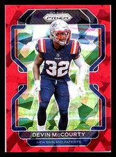 2021 Prizm Red Cracked Ice Devin McCourty New England Patriots #100