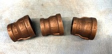 MALLEABLE BLACK IRON REDUCING COUPLING 1" X 3/4"   LOT OF 3  
