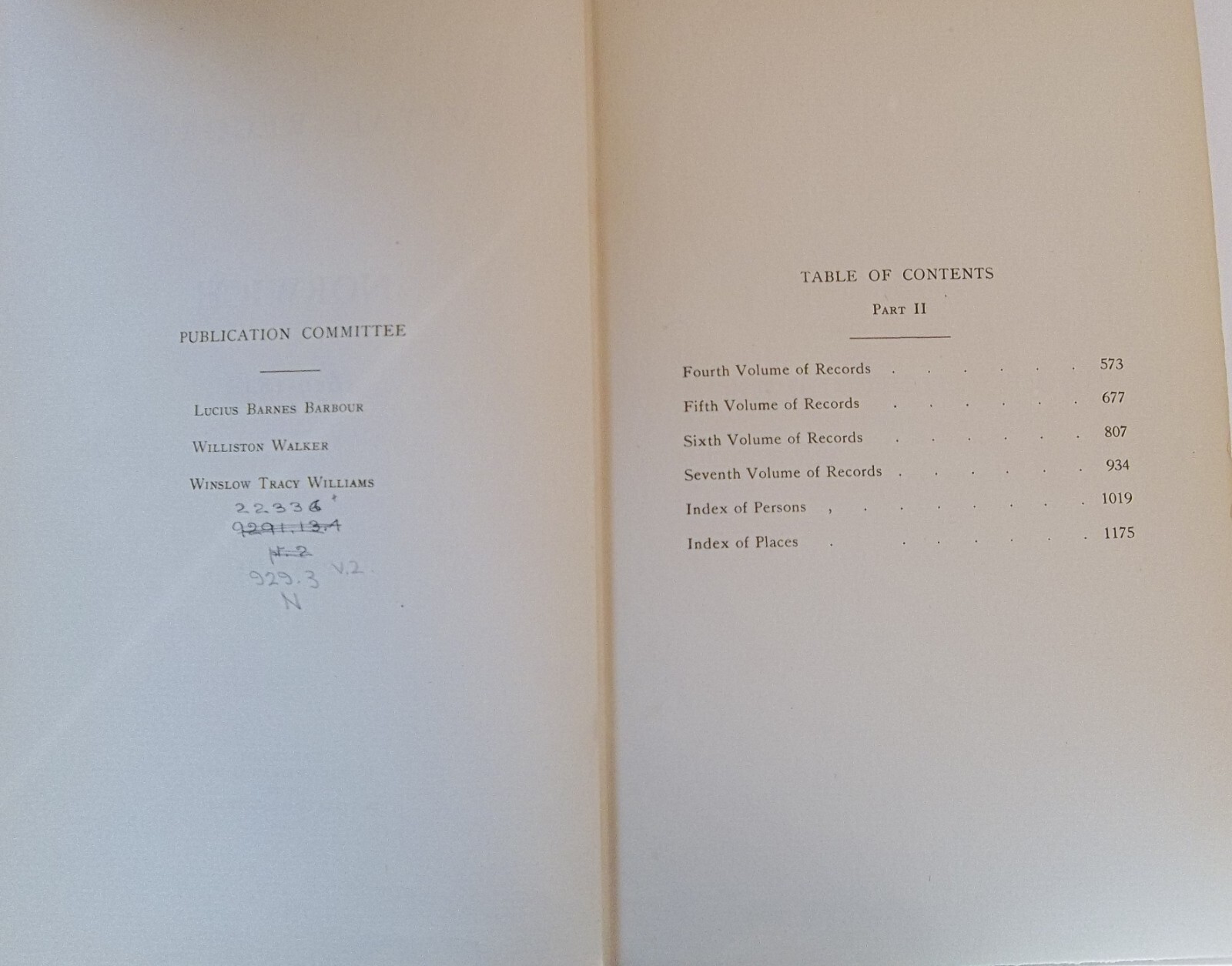 VITAL RECORDS OF NORWICH CT, parts 1 and 2. 16591848. pub 1913. used