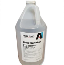 Redland Hand Sanitizer Gel 80% Alcohol Antiseptic Non-sterile solution 1 Gallon