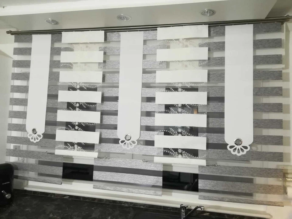 Flächenvorhänge Flächenvorhang Schiebegardine Gardinen Schiebevorhang Set luxus - Bild 3 von 4