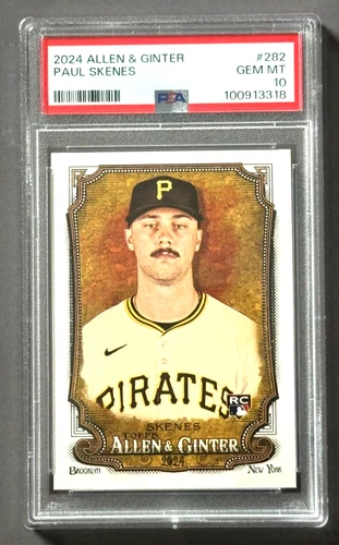 Paul Skenes RC 2024 Topps Allen & Ginter #282 - PSA 10 - Rookie Pirates 💥ROY💥