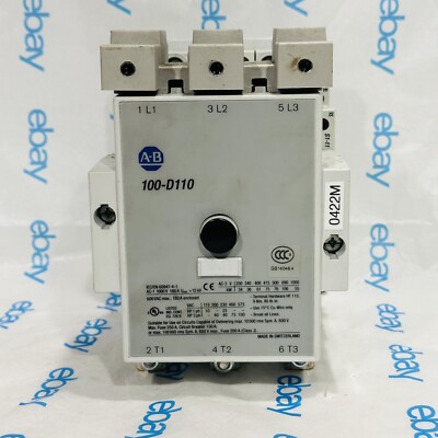 Allen Bradley 100-D110 Contactor 160A 230V 240V 3PH 1PH