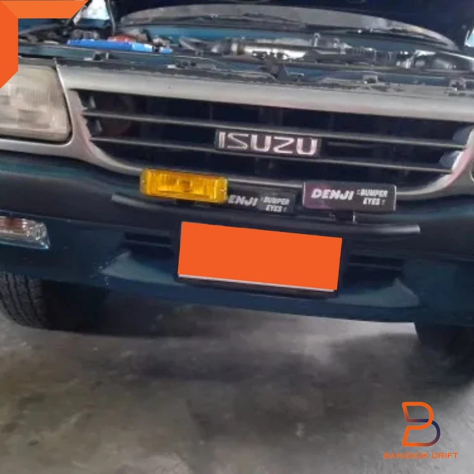 DJ Universal Yellow Len 2" Fog Lamp Spot Bumper Light H3 12V 55W BLACK COVER - image 2 of 4