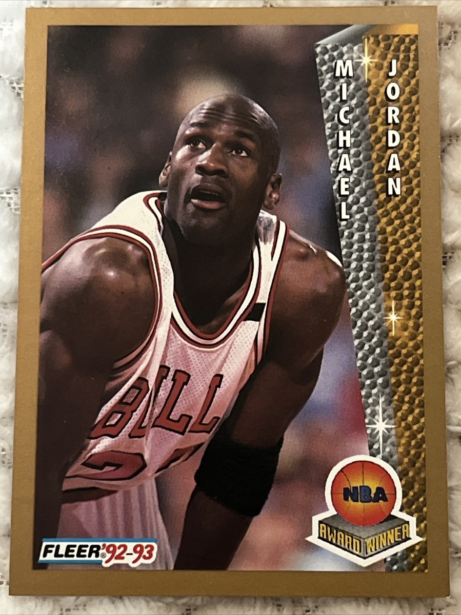 #NBAカード #MichaelJordan #FLEER MICHAEL JORDAN, 1992-93 FLEER NBA AWARD WINNER, LEAGUE MVP AND