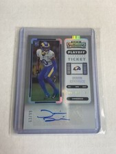 2022 Contenders Football Derion Kendrick Rookie Playoff Ticket Auto /99 Rams SP