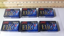 JVC New / SEALED Lot Of 6-JVC TC-30EHG Compact VHS Hi-Fi 90 Minute Blank Tapes