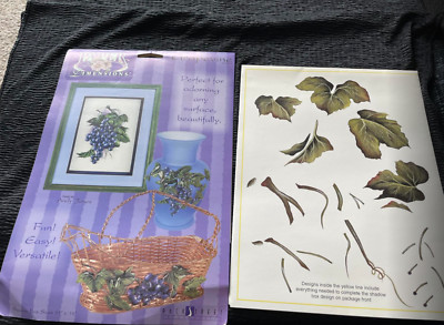 Paper Dimensions Grapevine 1996 Borders Arts Crafts Grapes Andy Jones Designs