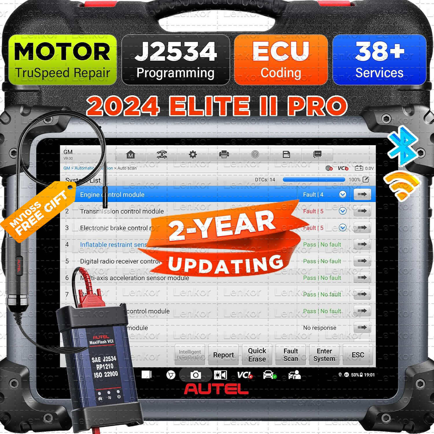 2024 Autel MaxiSys Elite II PRO Ultra E-CU pr~gramming Diagnostic Scanner Tool