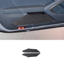Carbon Fiber Interior Door Storage Cover Trim For Porsche 718 Boxster Cayman