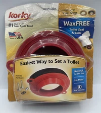 Korky Wax Free Toilet Seal and Bolts 6000 *Package Damage*