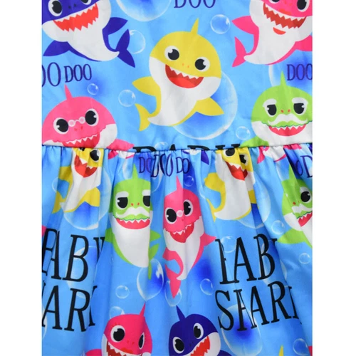 Girls Dress Boutique Cartoon Babyshark Princess Dress Party Casual Baby Skirt - Picture 5 of 10