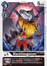 BT5-064 BlackGaogamon C Black Digimon 2020 TCG BT05 Battle of Omni Booster