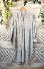 URBAN OUTFITTERS Women's Amanda Poplin Frock Midi Dress Cotton Cottagecore XS