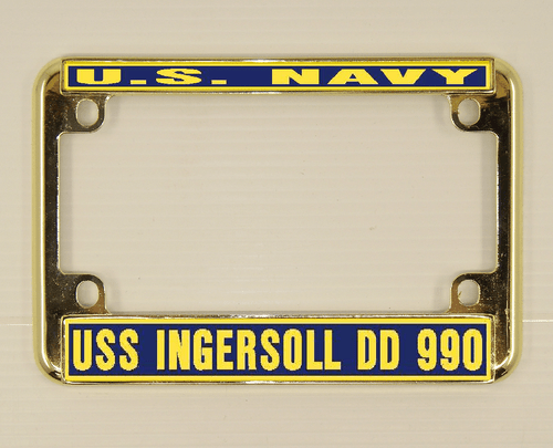 USS INGERSOLL DD 990 Marco de Matrícula Marina USN Militar Coche-Camión-Motocicleta - Imagen 10 de 11