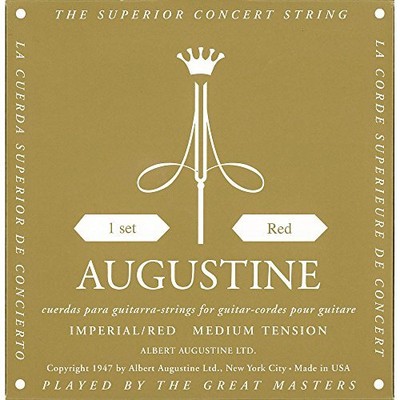 Augustine ''''Imperials Label'''' klassisches Gitarrensaitenset - rotes Medium