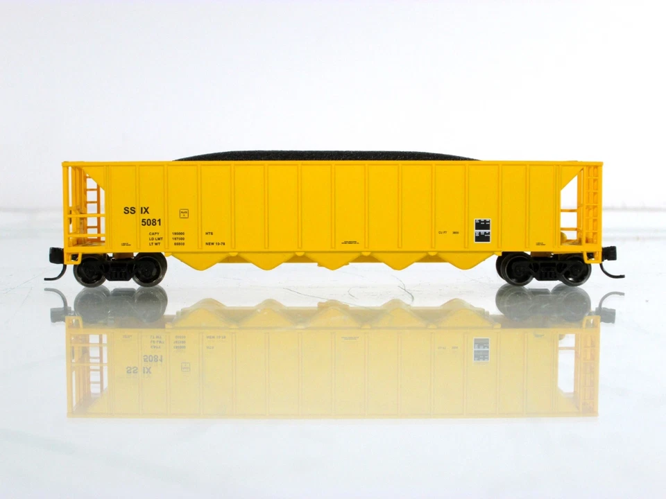 N Scale **ITEL Corp** 5-Bay Ortner Coal Hopper 6-Car Set -- Fox Valley 83612 - Image 3 of 4
