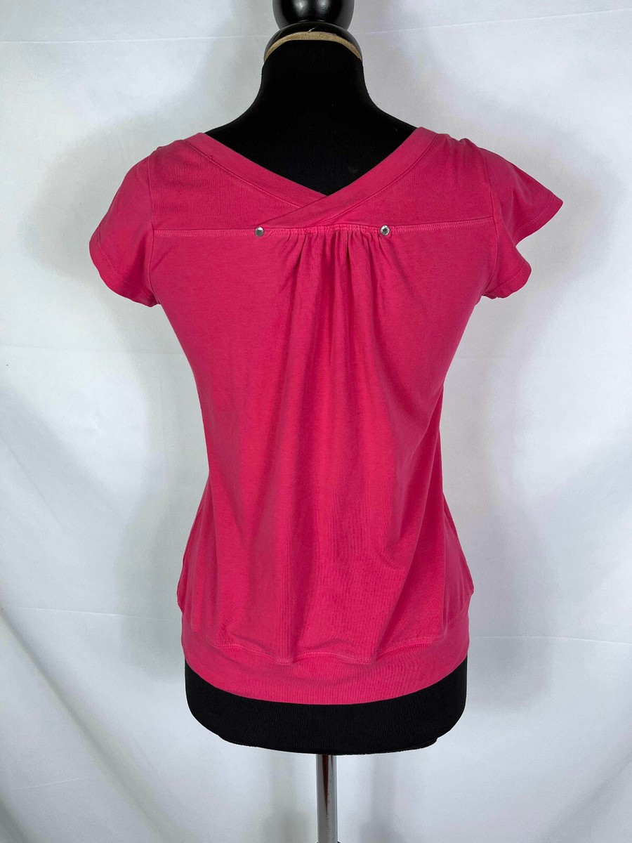 T-shirt Ungaro Paris Imprimé Léopard Femme - Taille M (44) - Rose Fuchsia - Occasion Très Bon état - 100% Viscose Extensible