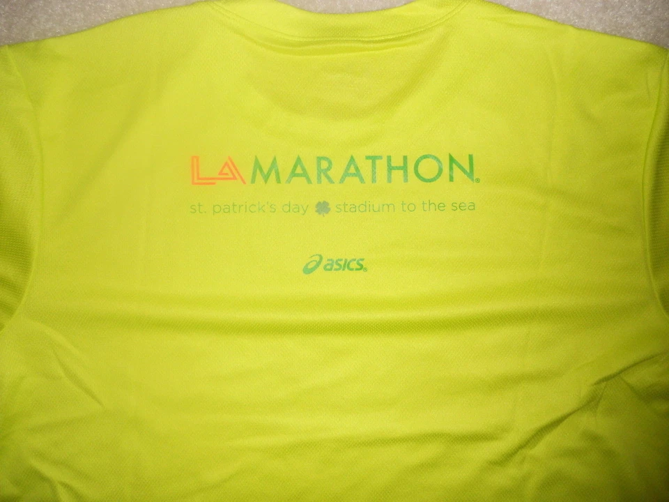 2013 CAMISETA DE CARRERA MARATÓN DE LOS ÁNGELES CORRER ASICS STADIUM TO SEA ST PATRICKS DA Foto 4 de 4
