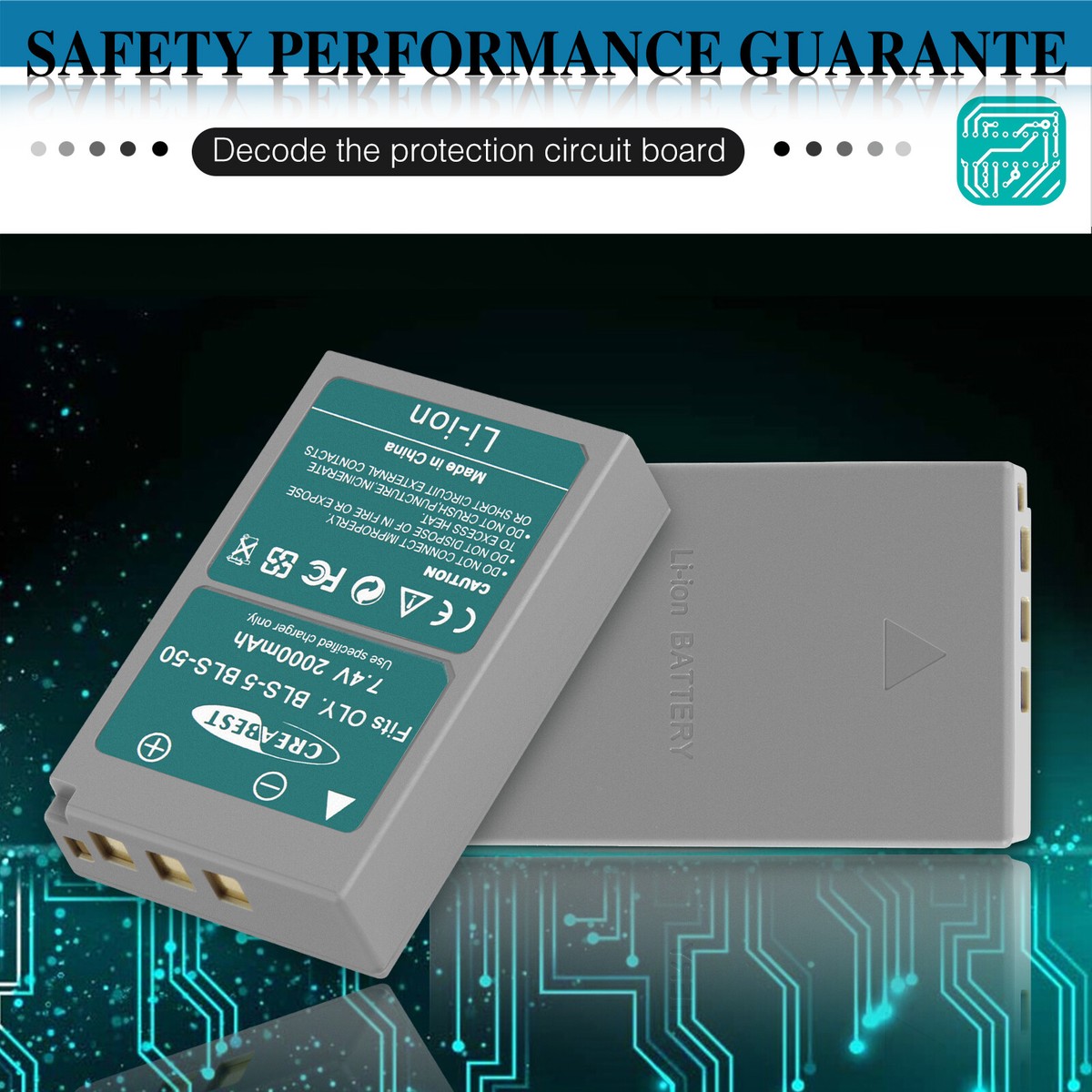 1s Battery 4Pcs PS-BLS5 BLS-5 BLS-50 Batteries USB Dual Charger For Olympus PEN E-PL2 E-PL5 Olympus Om-d E-m10 Mark Iv