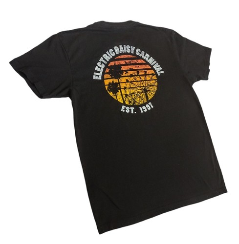 Insomniac Electric Daisy Carnival T Shirt Short Sleeve Crew Neck Black Mens S - Picture 4 of 7