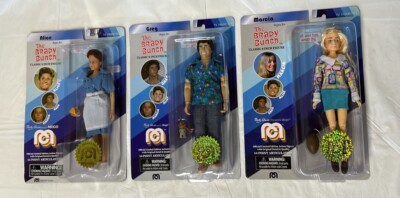 Mego Brady Bunch Lot 3 Action Figures Alice, Marsha & Greg Limited Edition New!