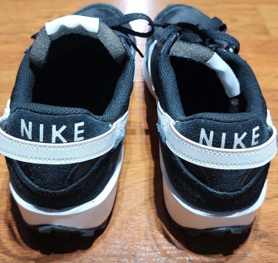 New Nike Waffle Debut Men's Size 7 Running Shoes Sneakers Black