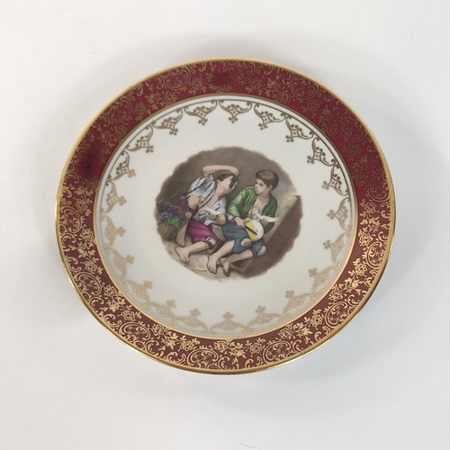 Vintage Bavaria Hutschenreuther Germany 24k Gold Rim One Salad Plate 8" Great - Picture 2 of 9