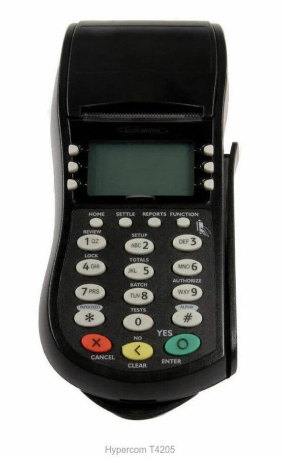 Hypercom Model T4205 Credit Card Process Machine - Image 2 of 3