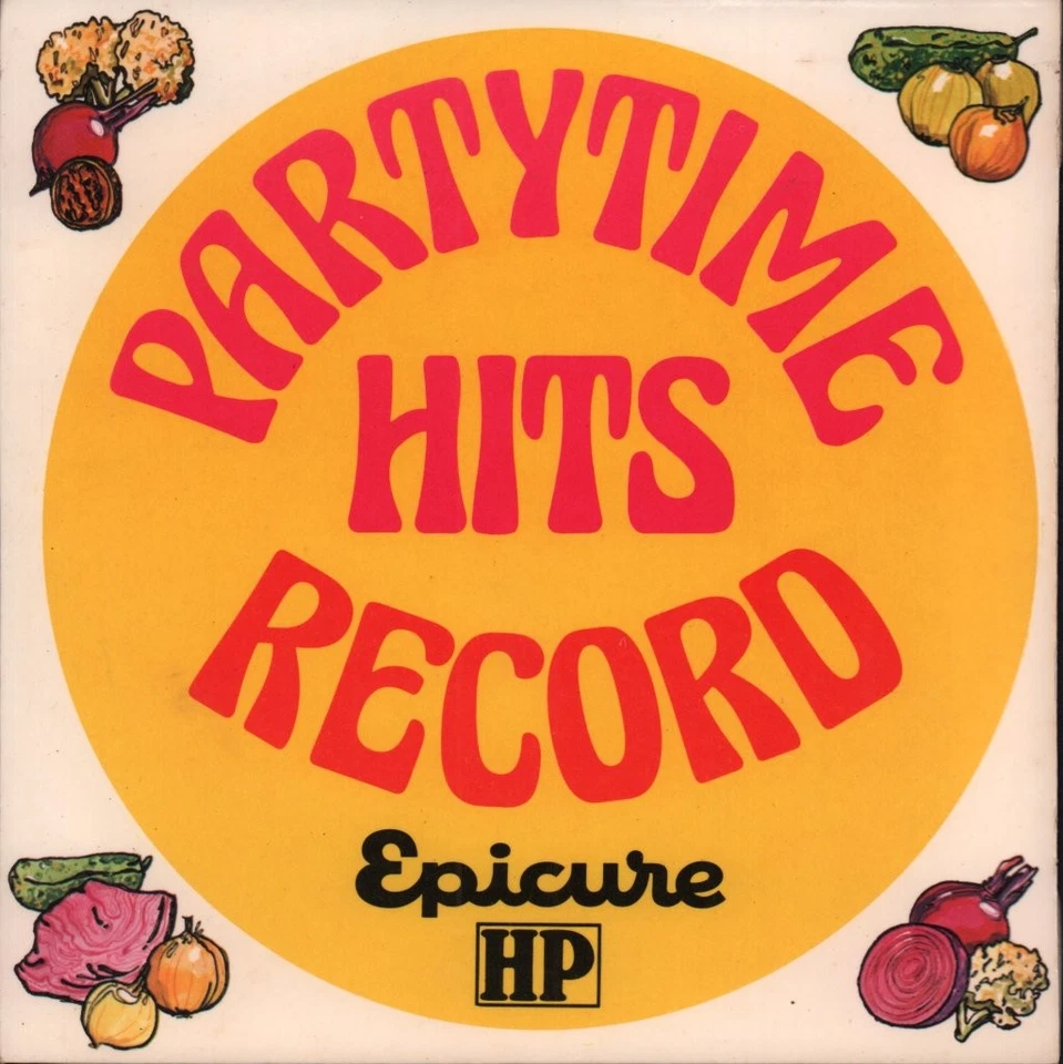 Partytime Hits Record 1 Self-Titled 7" vinyl UK Epicure Hp 1973 flexi disc with