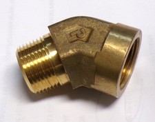 Parker Brass Elbow 3/4" Male X 3/4" Female 22.5 Degree Adapter Brass / V2