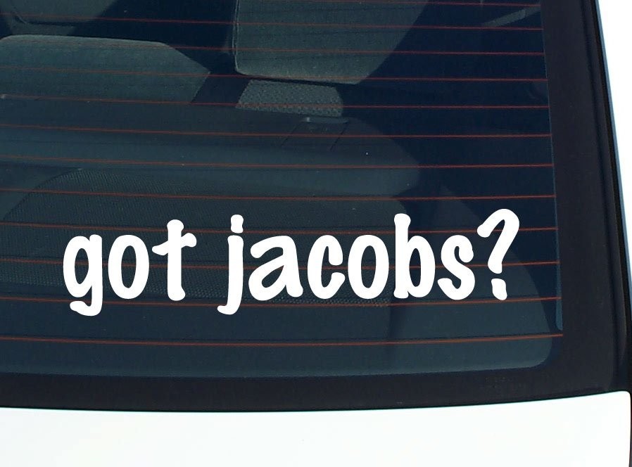Got Jacobs Funny Last Name Car Decal Bumper Sticker Vinyl Window Pride