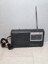 Sony ICF-36 Weather TV FM AM Portable Radio NOAA Emergency Analog Tested Works