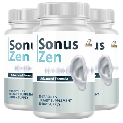 SONUS ZEN- Hearing Support- 3 Bottles- 180 Capsules