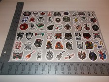108 Heavy Metal Rock Music Stickers 2 of Each 54 Different Stickers.