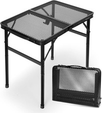 2Ft Small Folding Table W/ Carry Handle Camping Table Adjustable Height 10.6  22